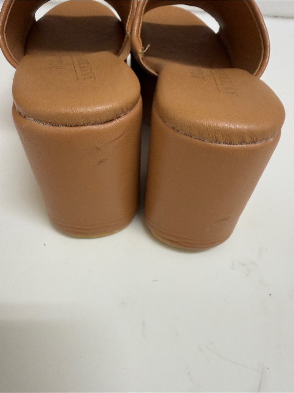 Matisse Anthropologie Women’s Tan Platform Slide Sandals - Picture 4 of 10